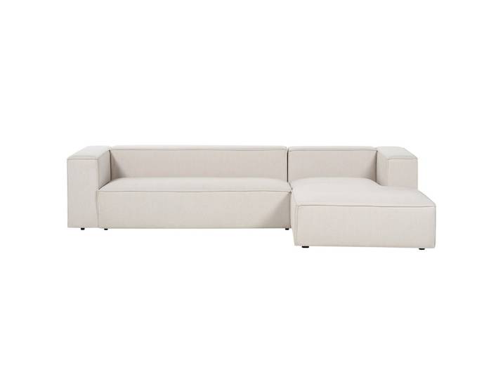 3-SITZER-ECKSOFA hellbeige rechtsseitig Vernon