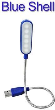 Uplift Picks Portable Flexible USB LED Reading Light For Laptop Power Bank Use blue Shell