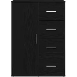 vidaXL Sideboard Schwarz Eiche 60x31x84 cm Holzwerkstoff