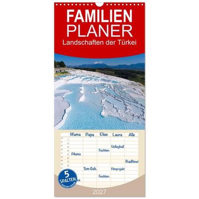 Familienplaner 2027 - Landschaften der Türkei mit 5 Spalten (Wandkalender, 21 x 45 cm) CALVENDO