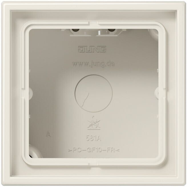 Jung AP-Kappe 1 poste blanc cadre moulé LS 581 A W (LS581AW)
