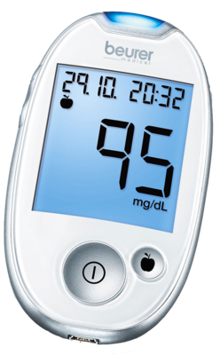 BEURER GmbH BEURER GL44 Blutzuckermessgerät mmol/l weiß 1 St 08599580