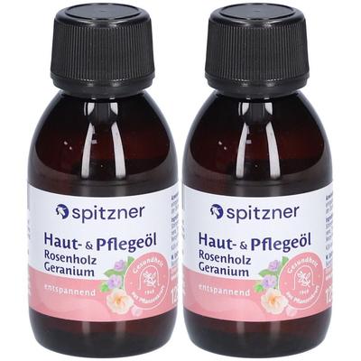 Spitzner Haut- u.Pflegeöl Rosenholz-Geranium 2x 2x125 ml Öl