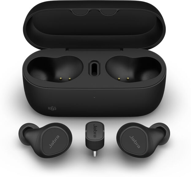Jabra GN Jabra Evolve2 Buds USB-C MS Écouteurs intelligents offrant un son exceptionnel au bureau, à domicile et en déplacement !