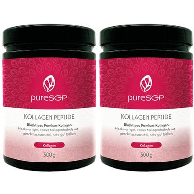 pureSGP Kollagen Peptide x2 2x300 g Pulver