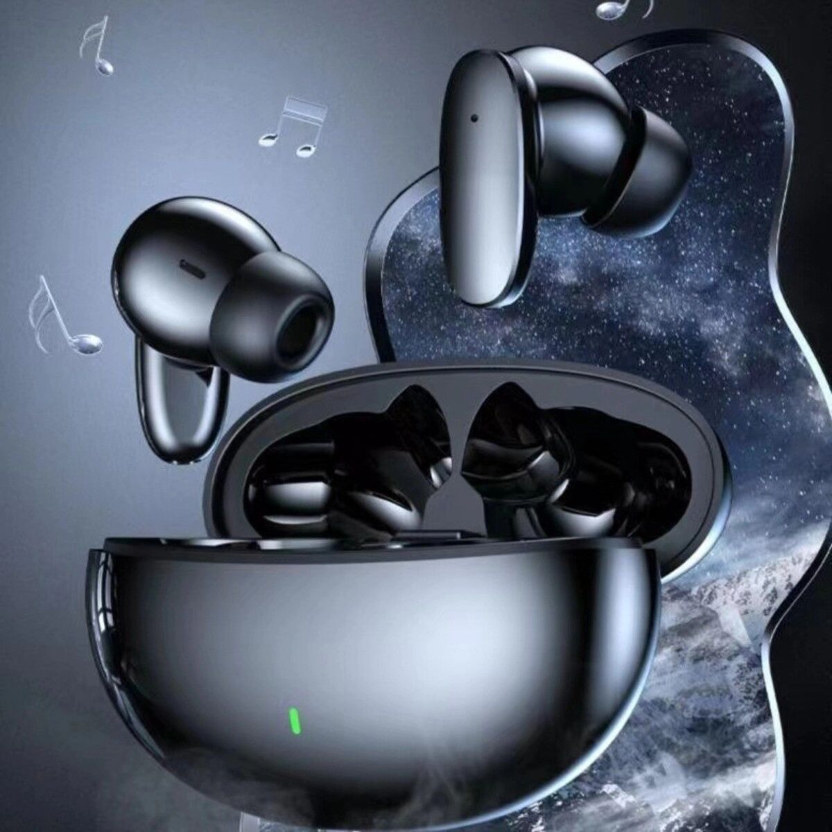 INF S90 kabellose Bluetooth-5.3-Ohrhörer mit Rauschunterdrückung, niedriger Latenz und 13-mm-Bass Haut