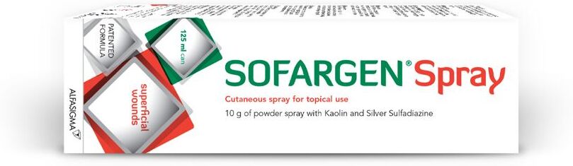 ALFASIGMA SpA Alfasigma, Sofargen Spray Medicazione in Polvere, 125 ml