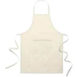 Beige Schürze aus recycelter Baumwolle