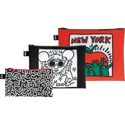 Loqi Artist Keith Haring Unterarmtaschen recycelt 3 St.