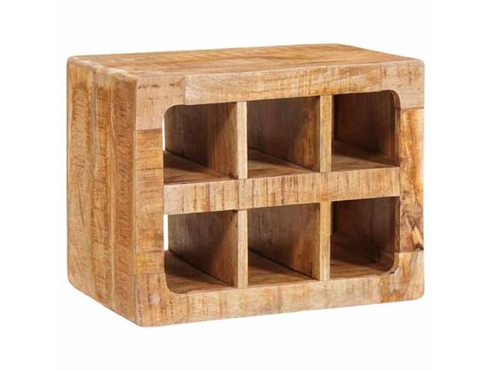 Makastle Weinregal Massivholz Mango Braun 44x30x35 cm