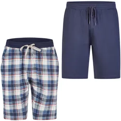 Phil & Co. Berlin Herren Pyjamashorts Cozy Classics 2er Pack