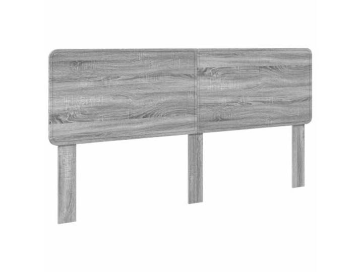 Makastle Kopfteil Grau Sonoma Holzwerkstoff 203x100 cm Rechteckige Form