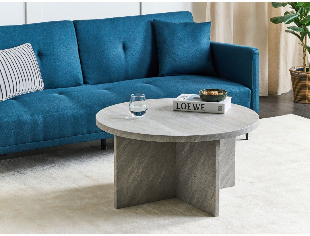 Alpen Home Brueck Four Leg Coffee Table Grey 42cm H X 80cm W X 80cm D