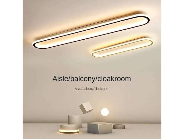 Longue bande LED plafonniers moderne Simple couloir allée balcon vestiaire chambre porche lampe maison intérieur décor éclairage lampes