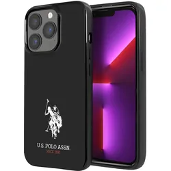 U.S. Polo US Polo USHCP13LUMHK iPhone 13 Pro (Apple iPhone 13), Smartphone Hülle, Schwarz