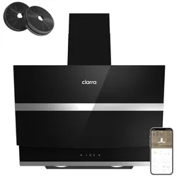 CIARRA Kopffreihaube 60 cm A+++ 692 m3/h Dunstabzugshaube WIFI + APP & Touch Control Booster VM6736NB