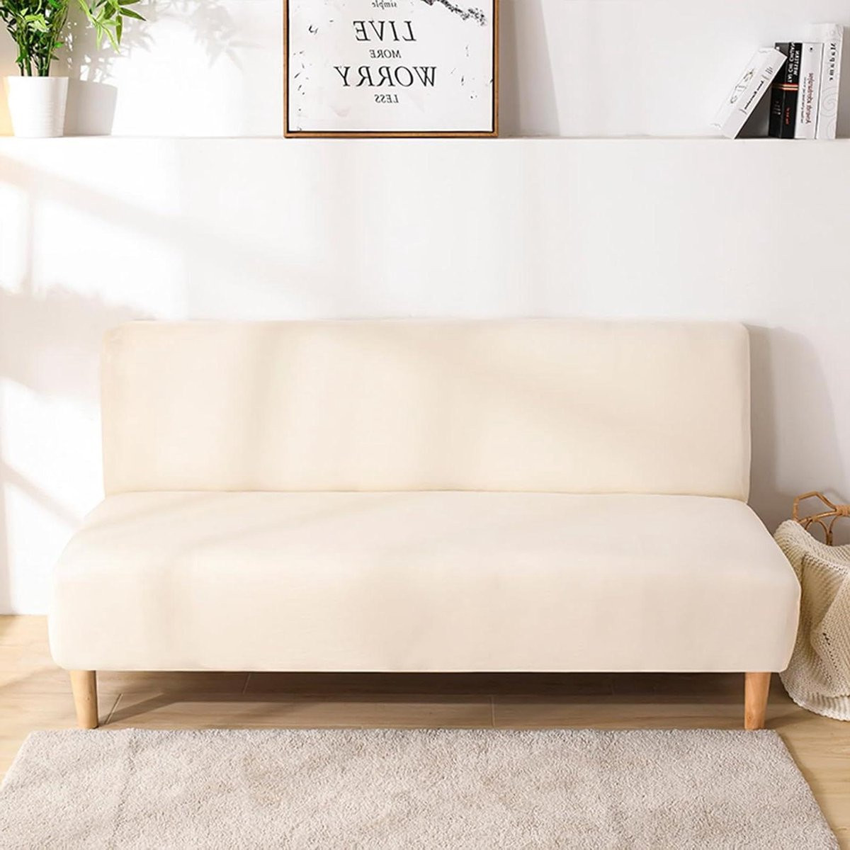 Effend Futon Hoezen - Wasbare Beschermhoes voor Slaapbank - Tot 216 cm
