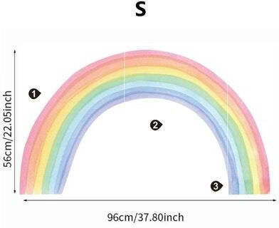 Uplift Essentials Large Pastel Rainbow Mural High Definition Chromatic Architectural Sculpture s