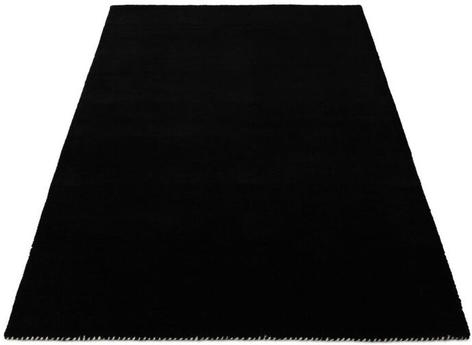 Carpetfine Wool Hand Woven Area Rug Black Rectangle 120 x 170cm