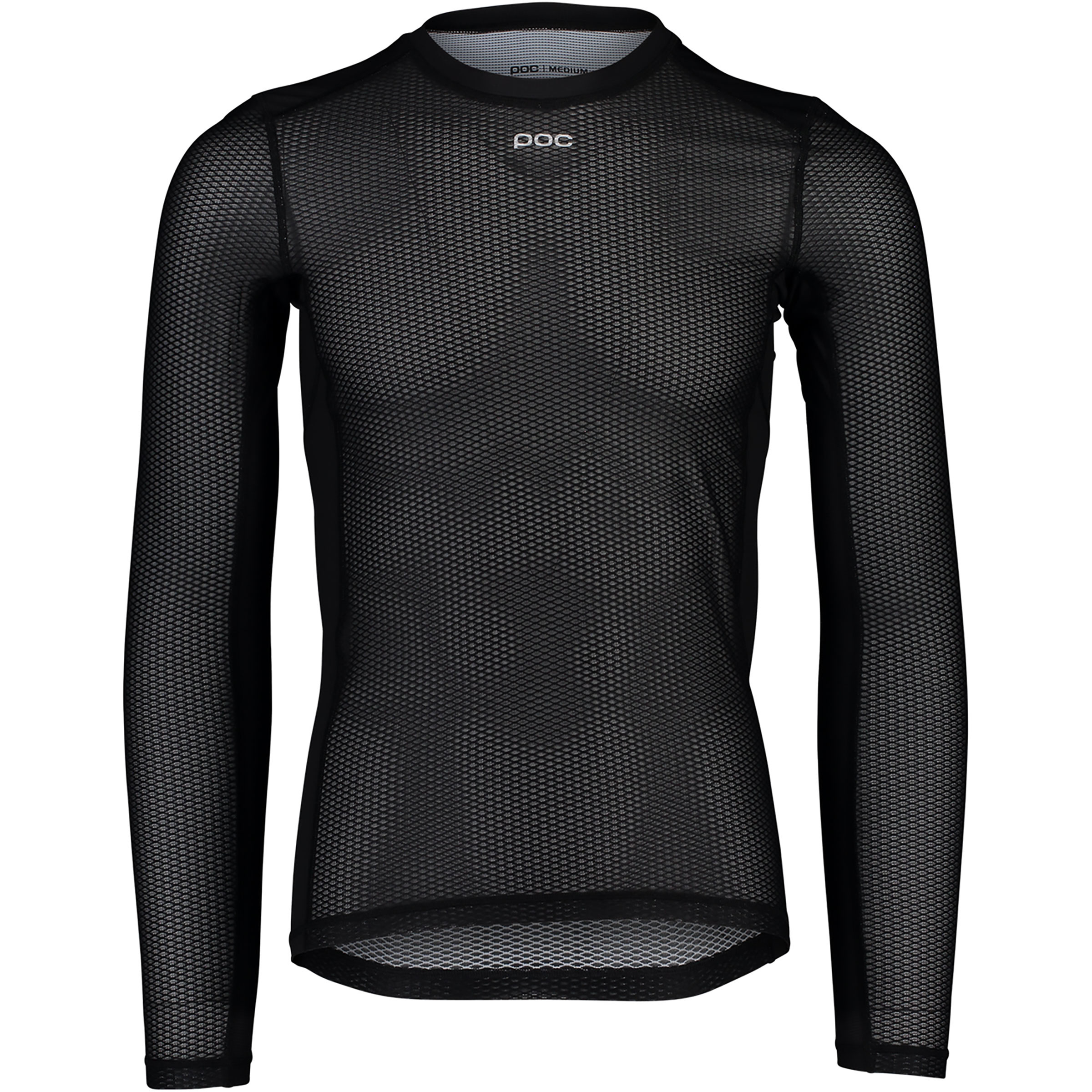 POC Essential Layer Herren Langarm Unterhemden schwarz Größe L Rennrad | Gravel Atmungsaktiv