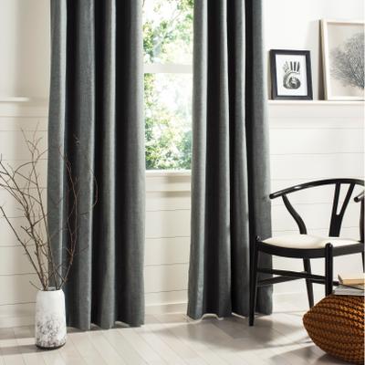 "SAFAVIEH Melissia Linen Home Accent, Grey, Modern Sofa or Bed Accent - 96"" x 52"""
