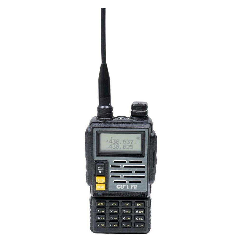 CRT Alpha Tragbares VHF/UHF-Radio CRT FP00 Dualband 136-174 und 400-440 MHz Farbe Schwarz, VOX, 128 Kanäle, Sc (43699468)