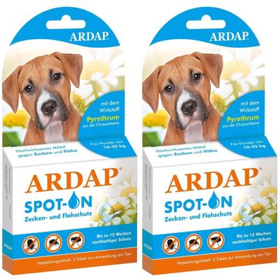 Ardap Spot-on mittelgroße Hunde 10-25 kg 2x 2x3 St Tropfen