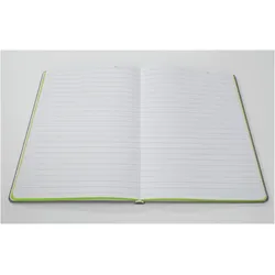2x Sigel, Heft + Block, Notizbuch A5 Linescape hellgrau/lime (A5, Liniert, Harter Einband)