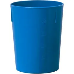 20x Waca PP-Trinkbecher FUN. blau. 250ml. Ø: 74mm. Höhe: 90mm
