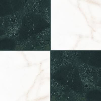 The Tile Life Gambit Checkerboard 8 x 8 Matte Porcelain Floor and Wall Tile