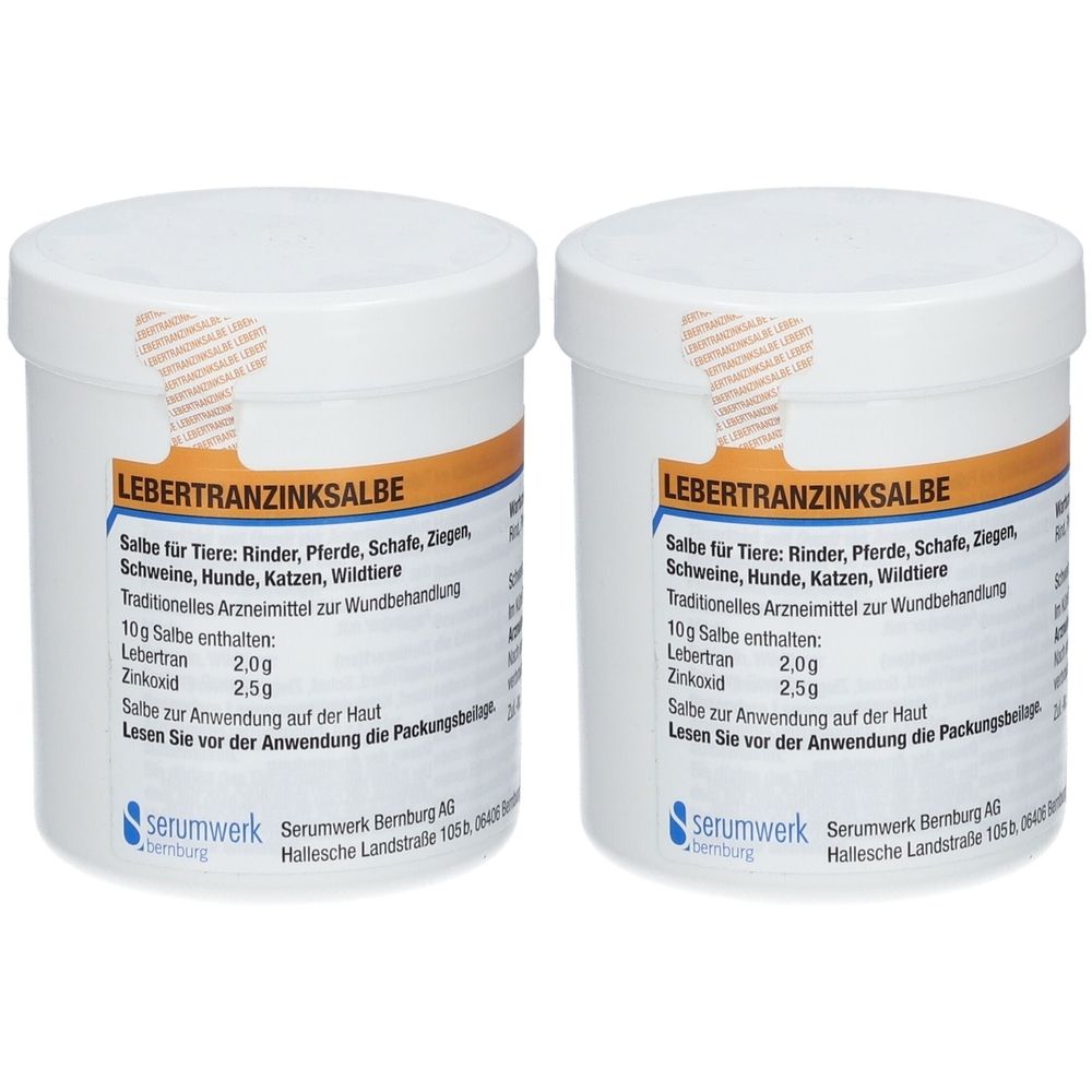 Lebertran-Zinksalbe Vet Doppelpack 2x250 g Salbe
