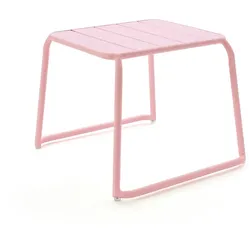 Beistelltisch Malaga Aluminium rosa 65.2x49x60.5 cm