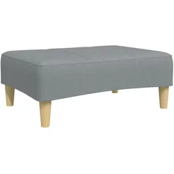 vidaXL Fußhocker Hellgrau 77x55x31 cm Stoff
