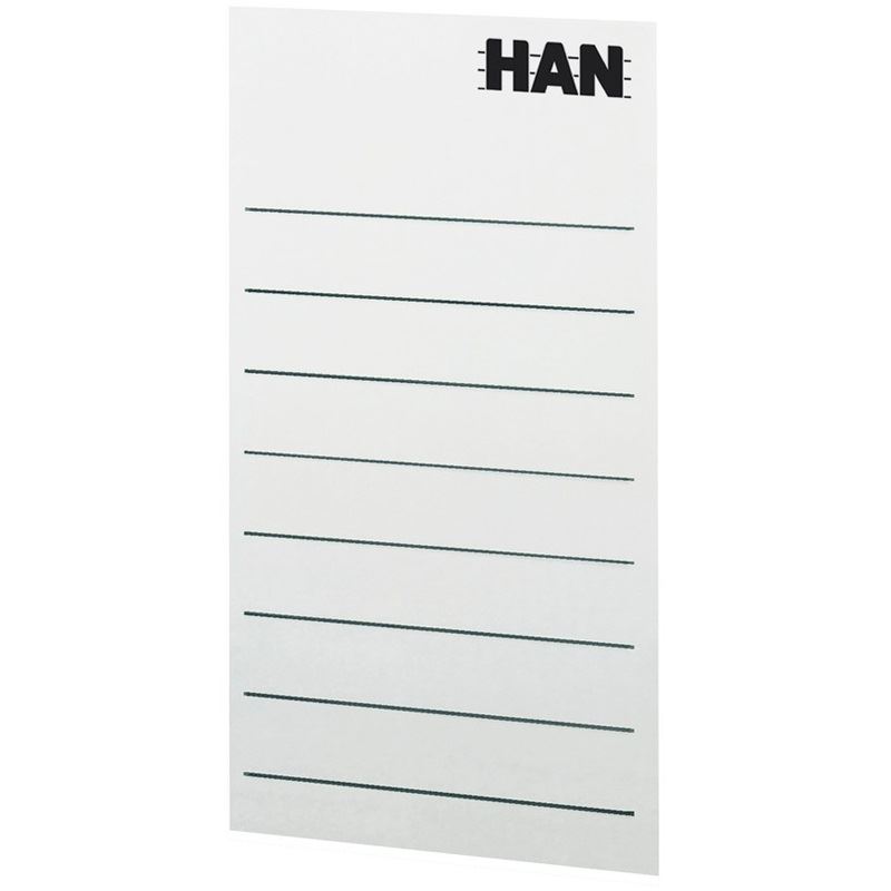 HAN 8 Beschriftungsetiketten weiß