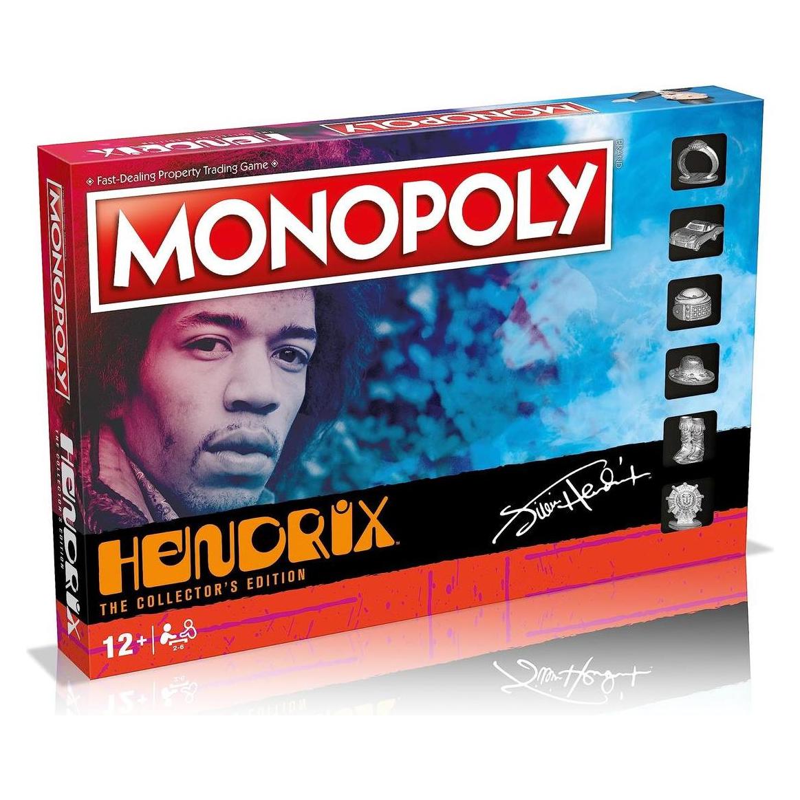 Monopoly Jimi Hendrix Board Game, Advance to Band of Gypsys, Electric Ladyland and Axis Bold as love (2 - 6 Spieler) (38750414)
