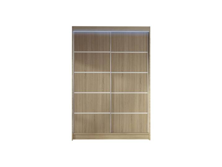 SCHWEBETÜRENSCHRANK Lino IV mit RGB LED Beleuchtung