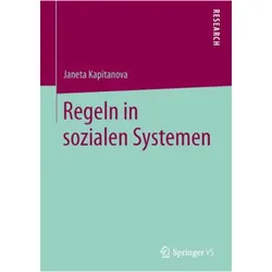 Regeln in sozialen Systemen, Fachbücher von Janeta Kapitanova