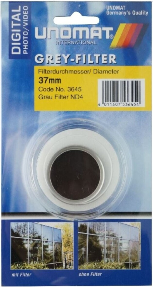 Unomat Grau-Filter ND4 37mm Silber