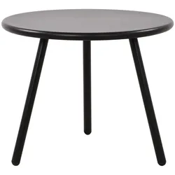 CLP Couchtisch Berea I Runder Loungetisch für draußen und drinnen I Gartentisch wetterfest und UV-beständig I Outdoor Beistelltisch