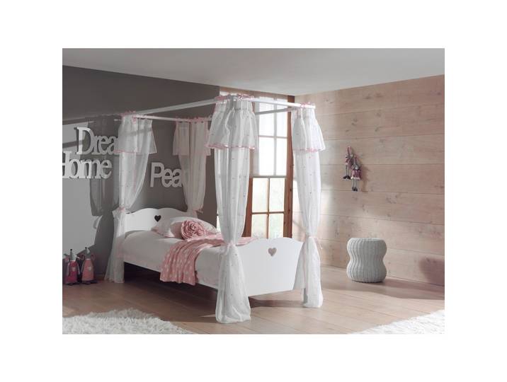 Himmelbett 90x200 Amori, Weiß