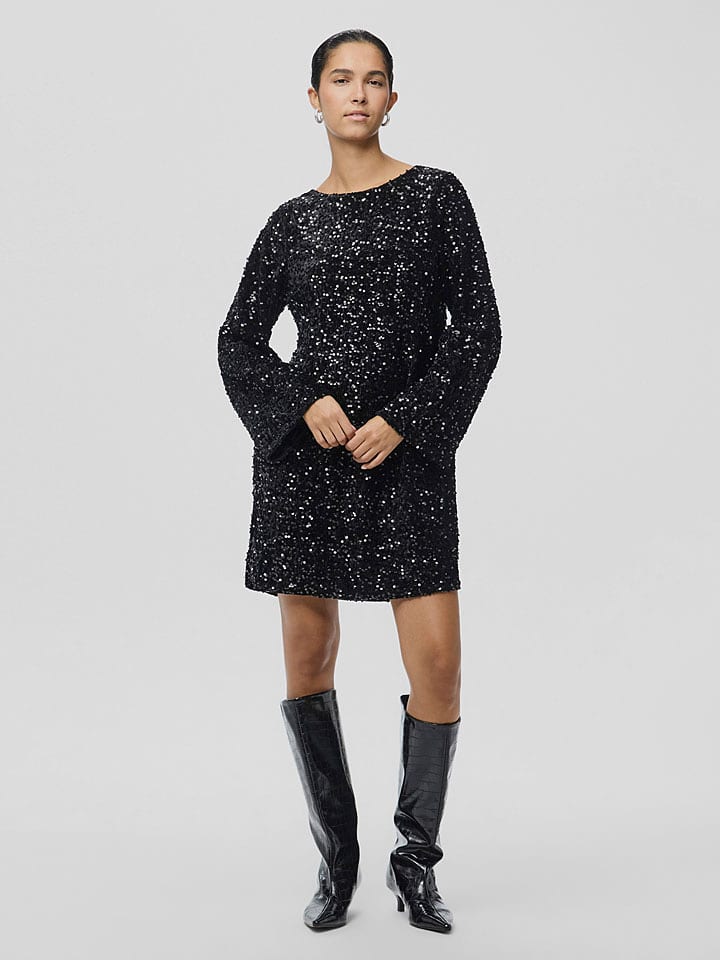 Pieces Kleid in Schwarz - L