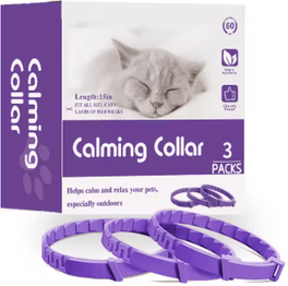 Inspire Picks Calm Paws Cat Calming Pheromone Collar Set 3 Pack Anxiety Relief Collars purple(3pcs)