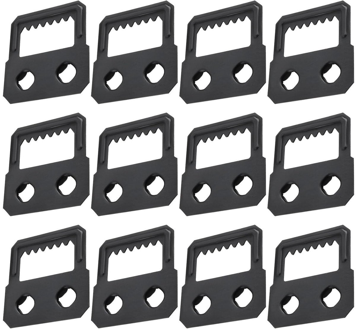 Dailygoods Fotolijsthanger 50 stuks - Zelfbevestigende Haken - Zwart