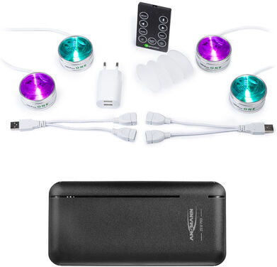 Fun Generation LED Puck ONE Set of 4 Bundle