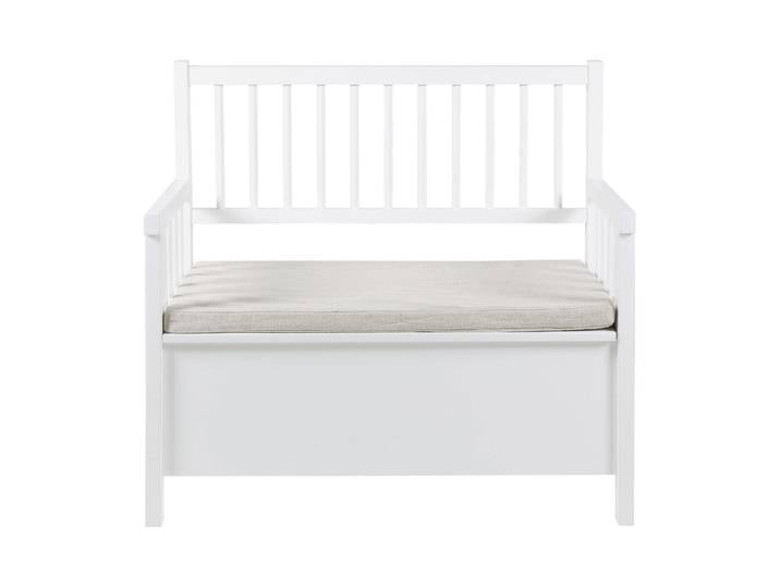 Sitzbank AC DESIGN Aster 90 x 48 x 85 cm, Weiss , weiss (weiß), B:90cm H:85cm T:48cm, MDF, Sitzbänke, Sitzbank