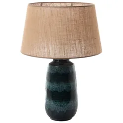 Lampe Milos mit Schirm 64 cm - Mehrfarbig Rund Grau Grau Amadeus 32x40 cm