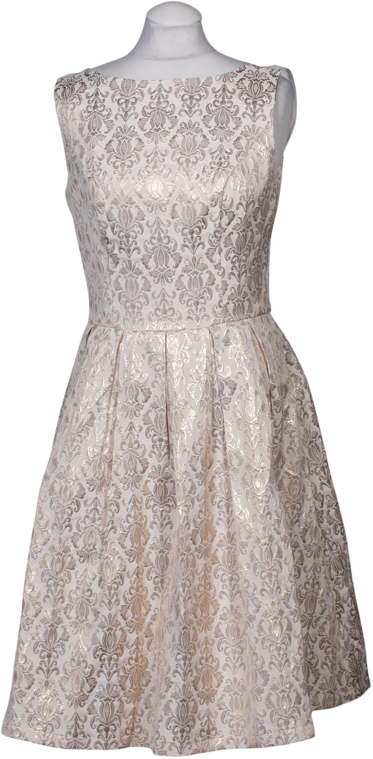 Chi Chi London Damen Kleid, Beige, Gr. EU 40, Synthetik - Second Hand