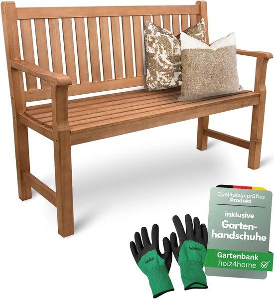 Famanu Gartenbank aus Holz für 2-3 Personen - Ergonomisches Design, langlebige Qualität, 120 oder 150 cm