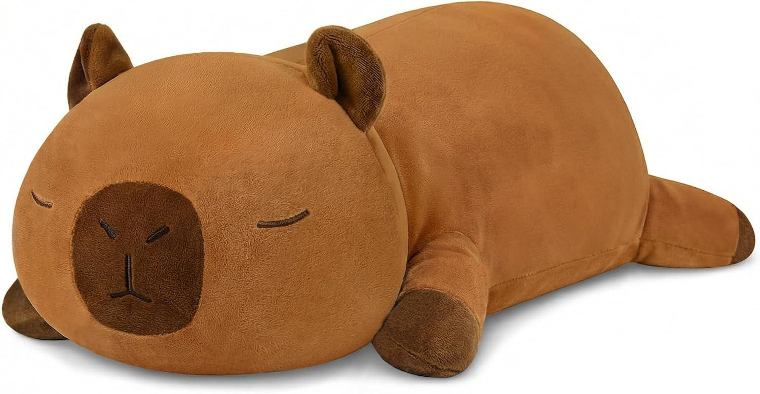 Gewogen knuffel Capybara 35 cm, zacht pluche, voor kinderen