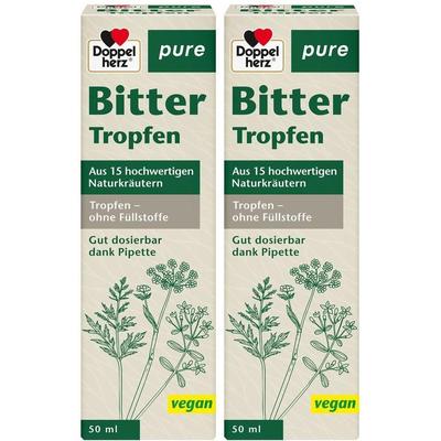 Doppelherz Bitter Tropfen pure 2x 2x50 ml